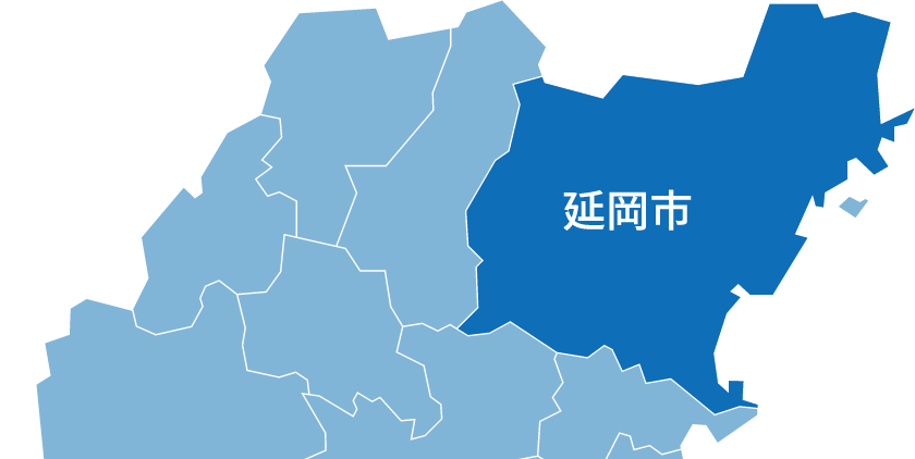 延岡の地図